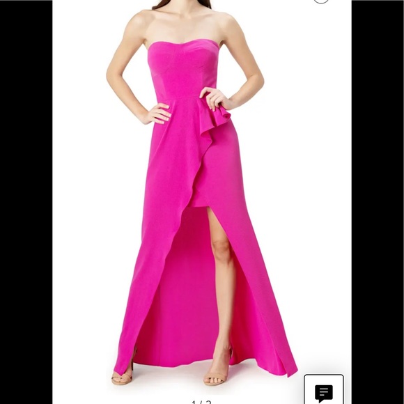 Nordstrom Dresses & Skirts - Nordstrom Fuschia Satin Floor Length Dress